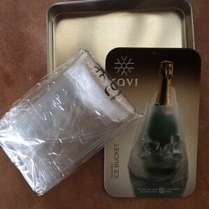 @Razi portable ice bucket. NWT, color is clear great for wine, etc.